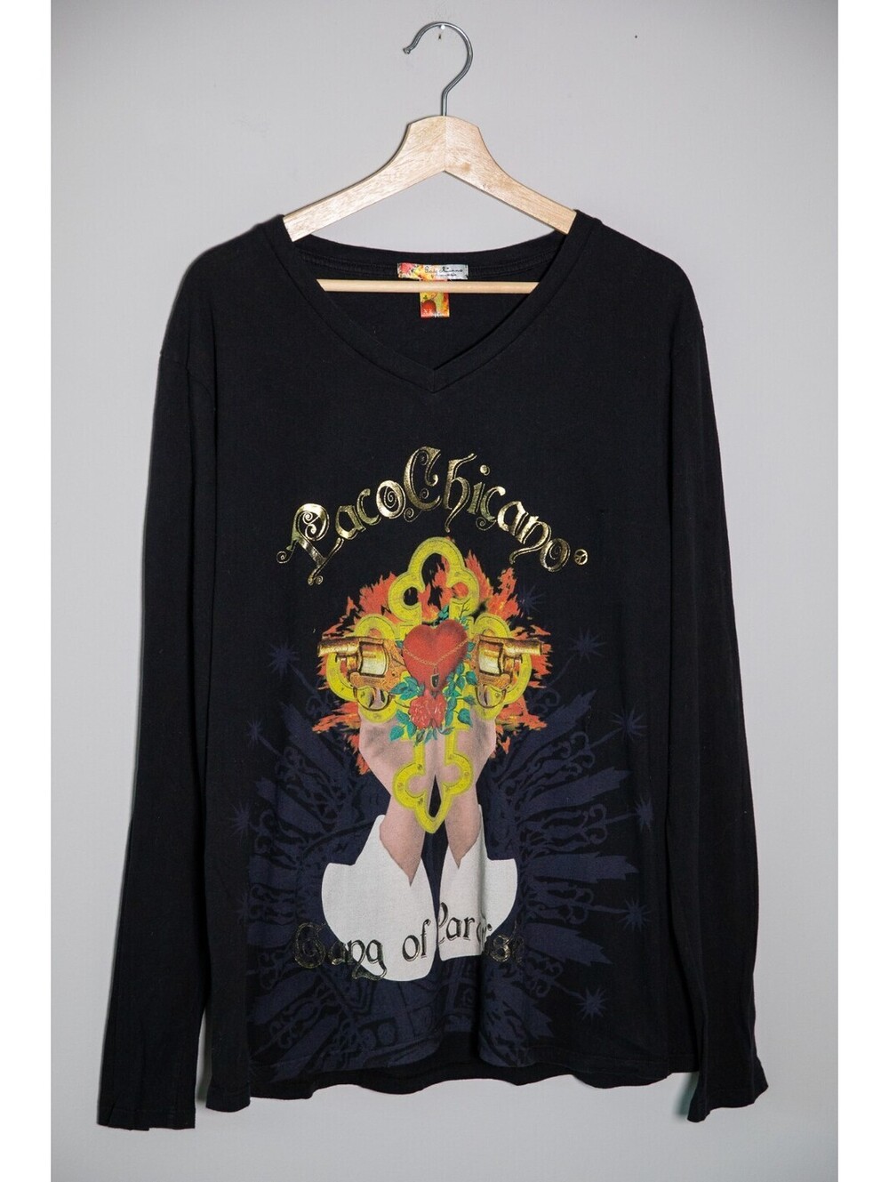 Christian Audigier - Ed Hardy - Paco Chicano - All Over Print Shirt Men's XL